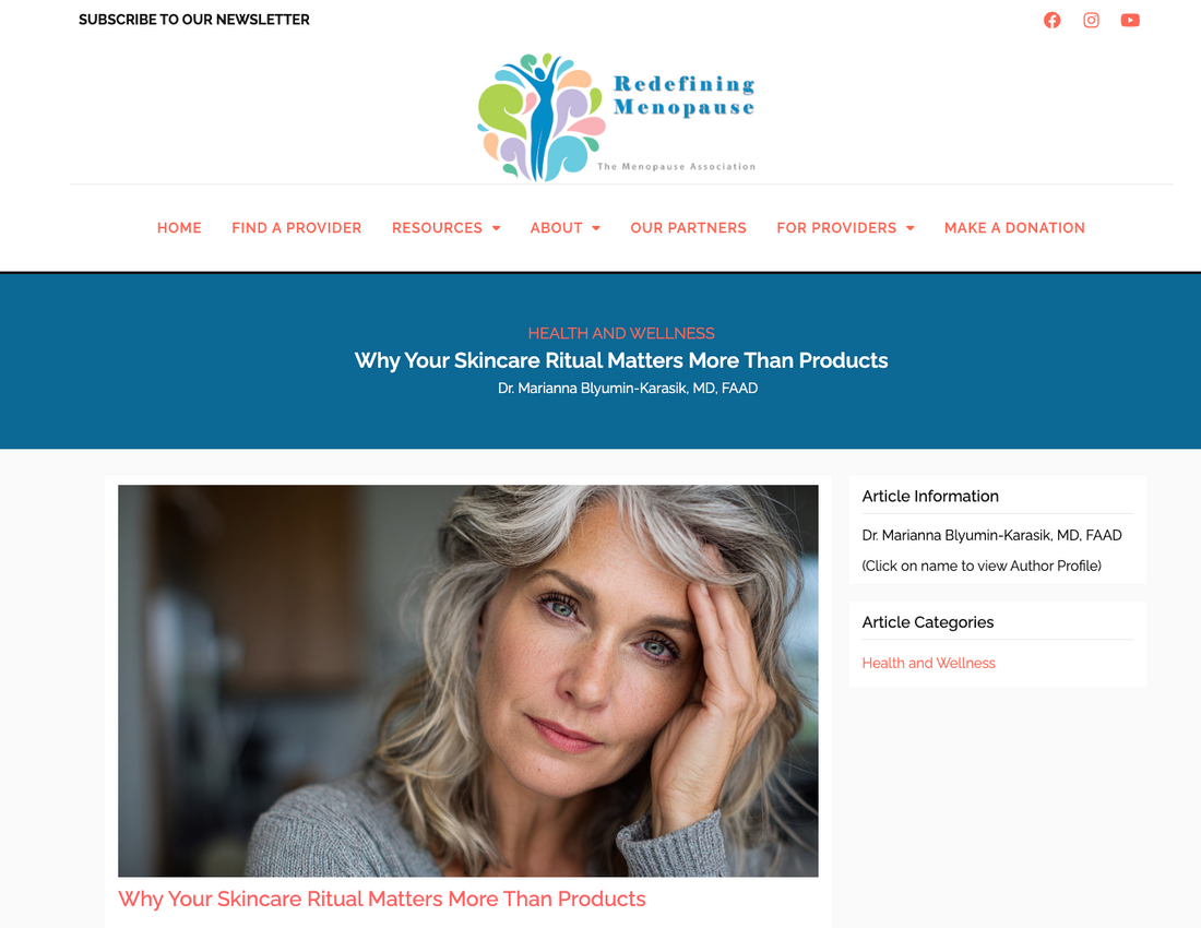 Redefining Menopause: Features Why Your Skincare Ritual Matters More Than Products