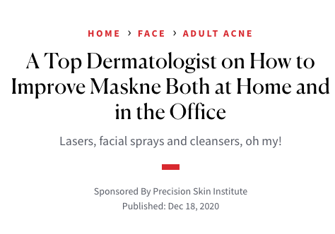 New Beauty Features Dr. MBK as a Top Dermatologist to Improve Maskne